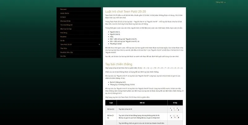 Luật chơi Teen Patti Five88 như thế nào?